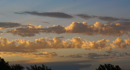 the clouds are red in the sky