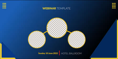 Gradient template background with color pattern, suitable for webinar, ads, or media social template. Vector illustration.のイラスト素材