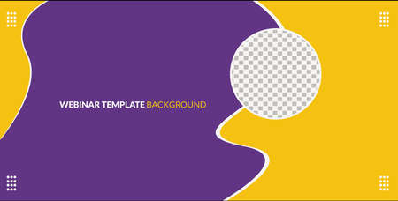 Gradient template background with color pattern, suitable for webinar, ads, or media social template. Vector illustration.のイラスト素材