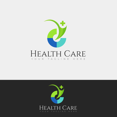 Health Care Logo Design Template. Medical and Health Pharmacy Logotypeのイラスト素材