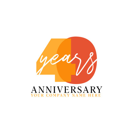 Anniversary logo design concept template. Vector illustration.eps 10.のイラスト素材