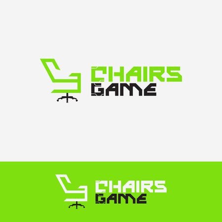 Gaming chair logo templateのイラスト素材