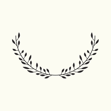 Laurel wreath. Laurel wreath. Vector illustration.のイラスト素材