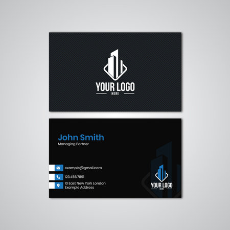 Business card design template. Modern business cardのイラスト素材