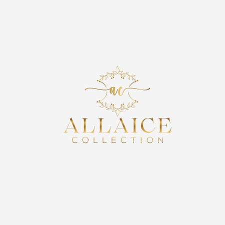 Letter logo design floral and minimal logoのイラスト素材