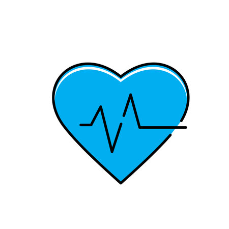 Health Monitoring And Healthcare Quality Vector Icon Designのイラスト素材