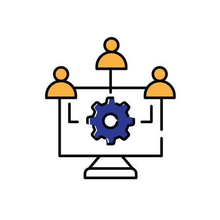Application Performance Management and Optimizing Application Performance Vector Icon Designのイラスト素材