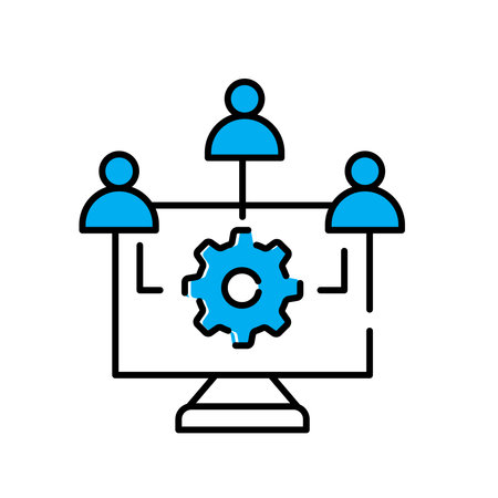 Application Performance Management and Optimizing Application Performance Vector Icon Designのイラスト素材