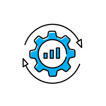 Operational Optimization and Fraud Detection Vector Icon Designのイラスト素材