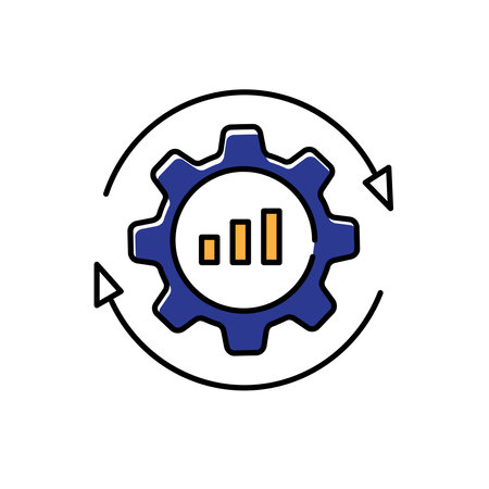 Operational Optimization and Fraud Detection Vector Icon Designのイラスト素材