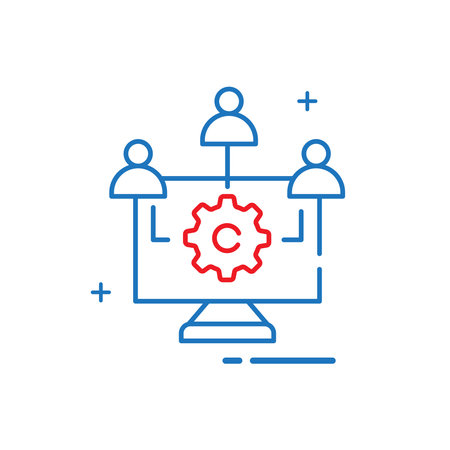 Application Performance Management and Optimizing Application Performance Vector Icon Designのイラスト素材