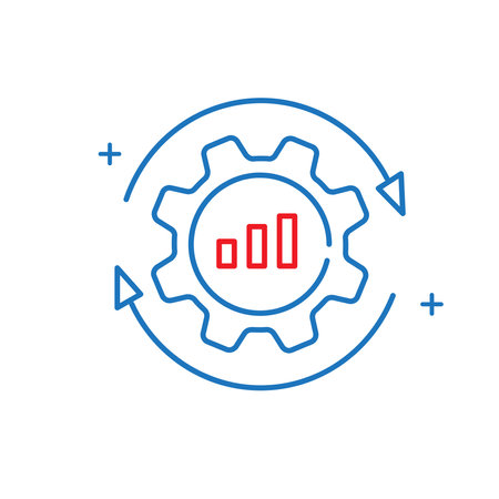 Operational Optimization and Fraud Detection Vector Icon Designのイラスト素材