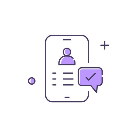 Customer Facing Chatbots, AI Customer Interaction Vector Icon Designのイラスト素材