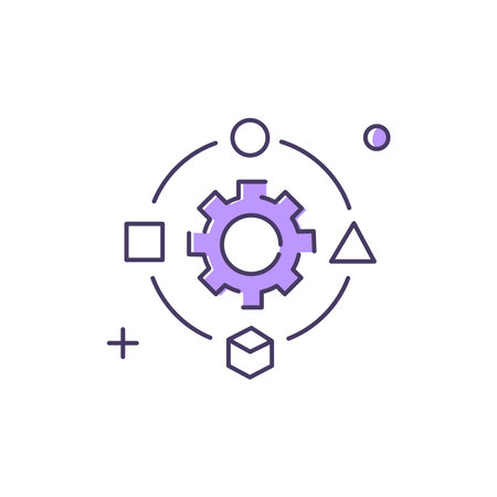 Material Synthesis Inverse Vector Icon Designのイラスト素材