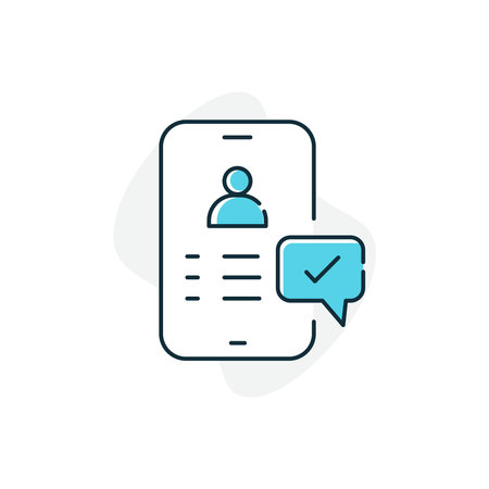 Customer Facing Chatbots, AI Customer Interaction Vector Icon Designのイラスト素材