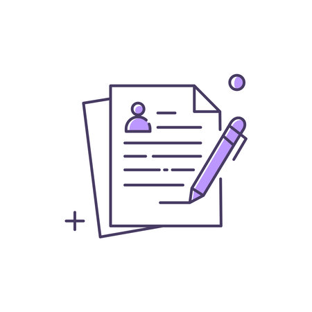 Written Task Content Creation Vector Icon Designのイラスト素材