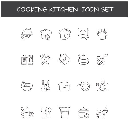 "Set Of Cooking Vector Illustration Icon Design"のイラスト素材