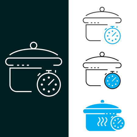 Cooking Time Vector illustration Icon Design"のイラスト素材