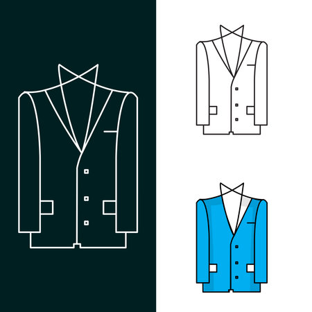 "Tuxedo Suit Vector Icon Design"のイラスト素材