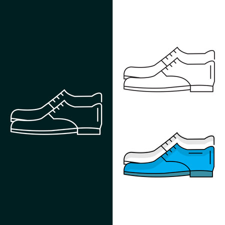 "Men's Shoes Vector Icon Design"のイラスト素材