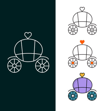 "Brougham Vector Icon Design"のイラスト素材