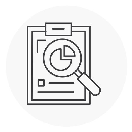 Analysis, Data Analysis Vector illustration Icon Designのイラスト素材