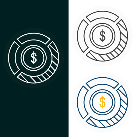 Market Share Business Share Vector Illustration Icon Designのイラスト素材