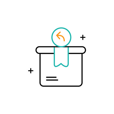 Return Management Vector Icon Designのイラスト素材