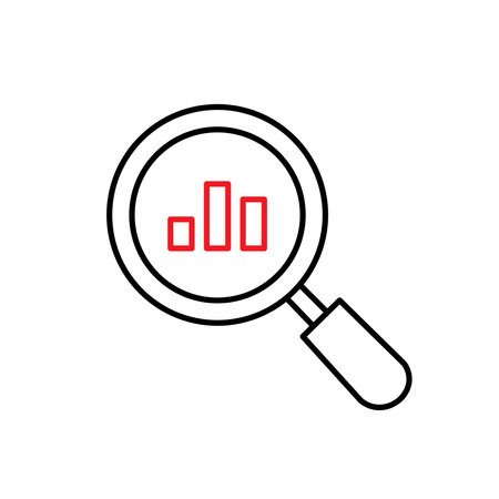 Contextual Analysis Vector Icon Designのイラスト素材
