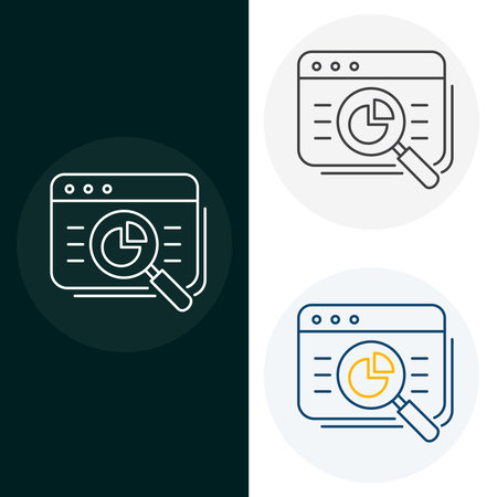 Research Vector Illustration Icon Designのイラスト素材