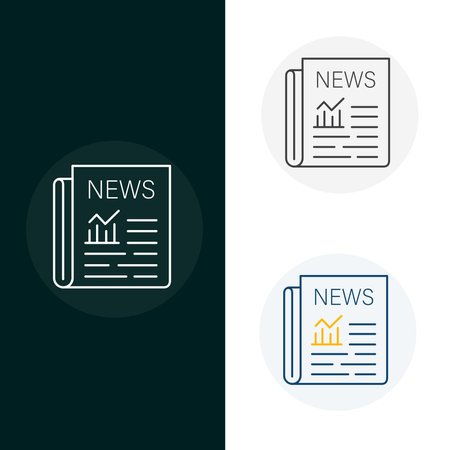 Newspaper Press Vector Icon Designのイラスト素材