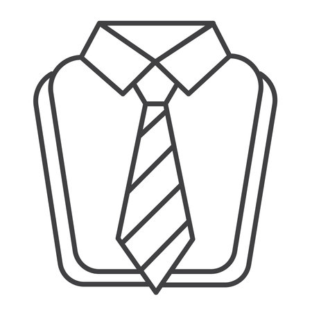 Necktie T shirt Vector Illustration Icon Designのイラスト素材