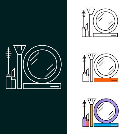 "Makeup Vector Illustration Icon Design"のイラスト素材