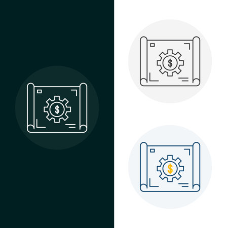 Business Plan Vector Icon Designのイラスト素材