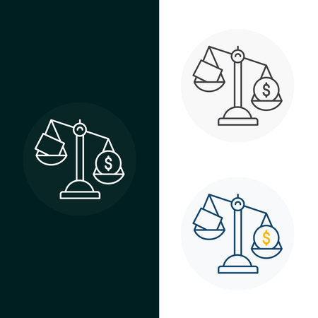 Debit and Credit Vector Icon Designのイラスト素材