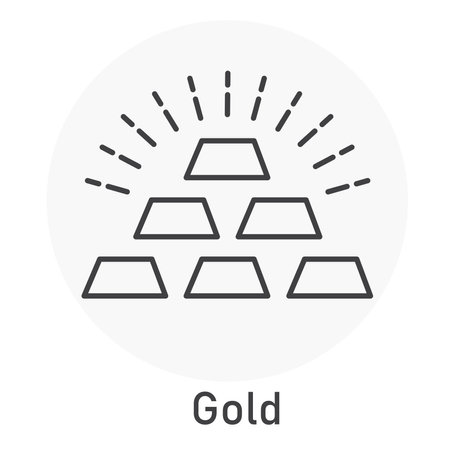 Gold Vector Illustration Icon Designのイラスト素材