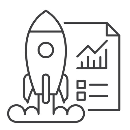 Business Startup Vector Illustration Icon Designのイラスト素材