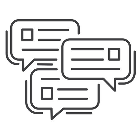 Business Chat, Business Communication, Message, Chat, Vector Icon Designのイラスト素材