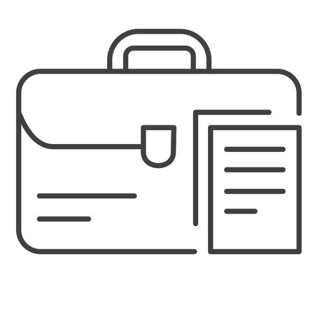 Briefcase, Business Case, Professional, Work, Bag, Vector Icon Designのイラスト素材