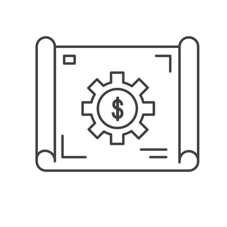 Business Plan Blueprint to Success Vector Icon Designのイラスト素材