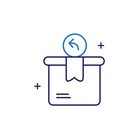 Return Management Vector Icon Designのイラスト素材