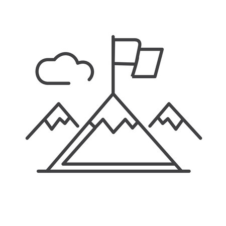 Acomplishment Victory Vector Icon designのイラスト素材