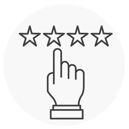Review Vector Illustration Icon Designのイラスト素材