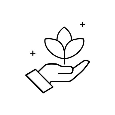 Focusing on Sustainability Vector Icon Design Prioritizing environmentally responsible practices and initiatives to minimize ecological footprint, promote social responsibility, and ensure long-term viabilityのイラスト素材