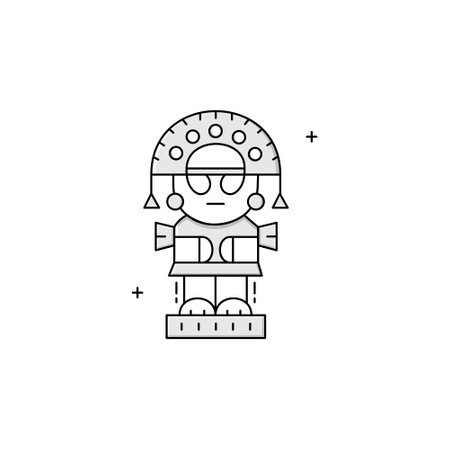 Tumi Inca Vector Icon Designのイラスト素材