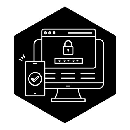 Secure Password Management Vector Icon designのイラスト素材