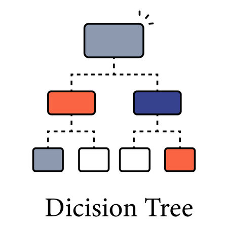 Decision Tree Icon For Data Science Machine Learning Algorithms Modelsのイラスト素材