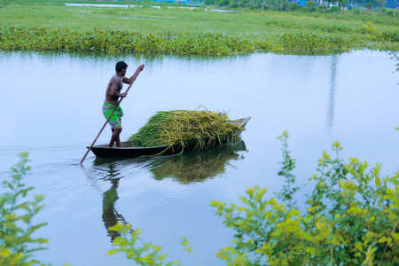 a life style in the fishermanの写真素材