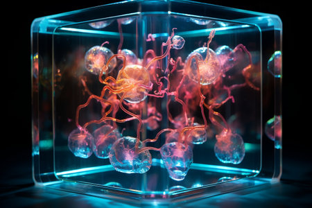 Mystery organism: Unknown lifeform or bacteriumの素材