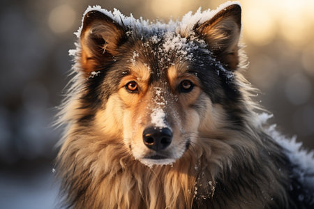 High-resolution image of Siberian dogの素材
